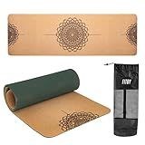 Workout Mat with Strap Carrier- Yoga Mat- Lightweight Exercise Mat- Thick Yoga Mats For Home Workout & Gym- Non-slip Texture Mat For Exercise- 6mm, 72"x24" Workout Mat by Fitby