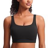 CRZ YOGA Butterluxe U Back Sports Bras Black Large