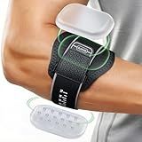 Rakiie Upgraded Tennis Elbow Brace for Men Women with 2 Silicone Pads, Adjustable Golfers & Tennis Elbow Strap for Tendonitis Pain Relief, Support for Sports, Fits Forearm 7.1''-14', Gray