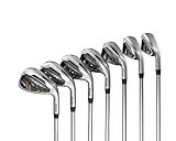 Cobra Golf 2022 LTDX Iron Set Satin Chrome-Gold Fusion (Men's, Right Hand, KBS Tour 90, Stiff Flex, 5-GW)