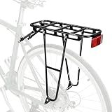 GEEBUL Rear Bike Rack Aluminum, Bike Rear Rack for 26-29" Bicycles, 25kg Capacity, Lightweight Bike Cargo Rack, Easy Install with Tools & Reflector