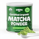 Matcha DNA Organic Matcha Powder - XXL 16oz TIN – Matcha Green Tea - USDA Organic Gluten-Free Vegan, Unsweetened No Additives - Everyday Green Macha Powder Tea for Lattes, Smoothies, Baking & Recipes