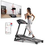 Sunny Health & Fitness Premium Smart Auto Incline Treadmill
