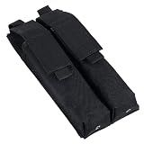 ACEXIER Tactical Double Magazine Pouch for P90 - Molle-Compatible Dual Mag Holder | 600D Nylon | Airsoft, Hunting