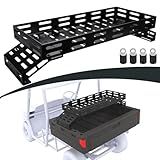 TOPOWN UTV Overbed Cargo Rack with Fully Adjustable Mounting Brackets Accommodate Bed Rail Widths from 39.7”-56.3”(Inside Width), Heavy Duty Cargo Rack for UTV Bed, Strong Load Capacity