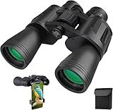 20x50 Binoculars for Adults, HD High Powered Professional Binoculars for Bird Watching Travel Stargazing Concerts Outdoor Sports-BAK4 Prism FMC Lens,Waterproof, Fogproof with Phone Adapter