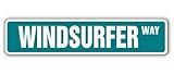 Windsurfer Street Sign Windsurfing Wind Surfing Lover sail | Indoor/Outdoor | 24" Wide
