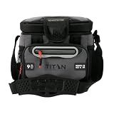 Titan 9 Can Zipperless HardBody Cooler, Keeps Ice 2 Days, Sharkskin Gray