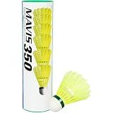 Yonex Mavis 350 Nylon Badminton Shuttlecocks (Yellow, Slow Speed) | Durable Performance