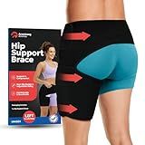 Hip Brace Thigh Compression Sleeve | Sciatica Pain Relief Device | Hamstring & Groin Compression Sleeve Wrap for Sciatic Nerve Relief | Hip Support Braces Thigh Brace for Women & Men SMALL / LEFT LEG