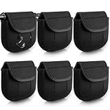 Teyva Daily 6 Pcs Fishing Spinning Reel Cover Bag for 2000-6000 Series Baitcasting Trolling Fishing Reels Protective Cover Case Pouch Sleeve Gloves (4000-6000 Spinning Reel,Black)