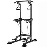 Power Tower Pull Up & Dip Station Multi-Function Home Strength Training Fitness Workout Station Height Adjustable