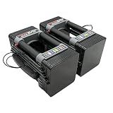 PowerBlock Elite EXP Adjustable Dumbbells, Sold in Pairs, Stage 1, 5-50 lb. Dumbbells, Durable Steel Build, Innovative Workout Equipment, All-in-One Dumbbells, Expandable with Expansion Kits