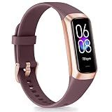 Fitness Tracker with 24/7 Heart Rate Blood Pressure, Activity Trackers Sleep Monitor IP68 Waterproof, 1.10" AMOLED Touch Screen Calorie Step Counter Pedometer for Women Men