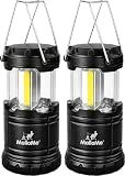 MalloMe Camping Lights LED Lantern Flashlights,Battery Powered Operated Lamp Tent Lanterns for Power Outages,Camping Essentials Outdoor,Home, Emergency Gear,Hurricane Survival(3AAA batteries required)