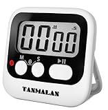 Easy to USE, Digital Kitchen Timer, Magnetic Timer,Tanmalan(Black,1 Pack)