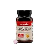 NatureWise Vitamin B12 Extra Strength 2500mcg - B12 Supplement for Energy + Mental Clarity & Nervous System Support - Easy-to-Swallow, Vegan & Non-GMO - USA Manufactured - 60 Tablets[60-Day Supply]