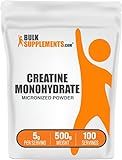 BulkSupplements.com Creatine Monohydrate Powder - Micronized Creatine Powder, Unflavored - Pure & Gluten Free, 5g per Serving, 500g (1.1 lbs) (Pack of 1)