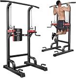 Pull Up Bar Power Tower Dip Station, 450LB Adjustable Home Gym Equipment