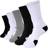 Speum Socks for Men,Performance Cushioned Men's Athletic Crew Socks with Arch Compression for Cycling Basketball Running