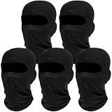 ROXUN Balaclava Ski Mask, 5 Pack Neck Gaiter Motorcycle Summer Cooling | Windproof Shiesty, Thermal Scarf for Men/Women, Full Face Mask, Versatile Use, UV Protection