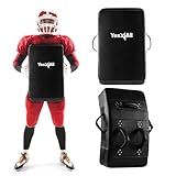 Yes4All Blocking Pad, Solid Rivets & Durable Leather Shield Pad, American Football. Basketball Training Equipment, Football Blocking Pads - Ideal for Martial Arts, Contact Drills, Sparring - Single