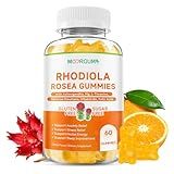 Rhodiola Rosea Gummies 1000mg for Adults & Kids - Adaptogenic Herb, Cortisol Balance - Stress, Emotions, Slumber Support, with Ashwagandha, Siberian Eleuthero Supplements for Women & Men, 60 Count