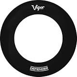 Viper Defender Dartboard Surround Reversable Wall Protector, Fits 17.75" and 18" Bristle Dartboards, Compression-Fit Tool-Free Easy Mounting, Black, Round, 28.25" Diameter x 1" Thick