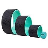 Florensi Back Stretcher Yoga Wheel - 3-Pack, Green - Foam Roller & Back Roller Wheel for Pain Relief & Spinal Stretching