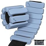 Sportneer S-Shaped Wrist Weights Set of 2 (1LB/2LB Each) for Women Men Comfortable Arm Leg Weight for Pilates, Running, Walking, Workout, Yoga, Water Aerobics, Pool Exercises