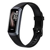 Fitness Tracker with Heart Rate/Blood Oxygen/Sleep Monitor, 20+ Sports Modes Smart Watches for Women/Men, Activity & Step Tracker Smart Watch for Android/iOS Phones (Black)
