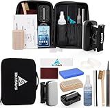Skifavs Ski/Snowboard Wax Kit, Ski Tuning & Waxing Kit with Wax Iron, Complete Basic Wax Set - Professional Tuning Equipment, All Temperature Wax, Base Cleaner, Brush, Wax Scraper, P-tex, Tuning Stone