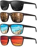 KALIYADI Mens Sun-Glasses Polarized Sunglasses-Men: Classic Sunglasses with Ultraviolet Protection for Driving Fishing Golf