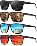 KALIYADI Mens Sun-Glasses Polarized Sunglasses-Men: Classic Sunglasses with Ultraviolet Protection for Driving Fishing Golf