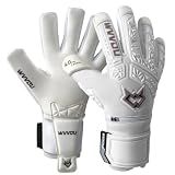 WVVOU Soccer Goalie Gloves for Adults and Youth, High Performance Goalkeeper Gloves with 5 Detachable Finger Saves, Soccer Gloves with 4mm Sticky Latex Palm