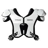 Battle Sports Defender Football Shoulder Pads – The Lightest, Most Protective in Its Class – Aerospace Grade Materials, Ventilated Design, Removable Sternum Plate, Foam Neck Roll