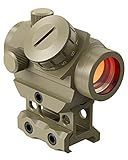 MidTen 2MOA Red Dot Sight, 1x25mm Reflex Sight Waterproof & Shockproof & Fog-Proof Red Dot Scope with 1 inch Riser Mount, Sand