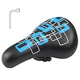 WEEROCK Kids Bike Seat, Child Bike Seats for 14" 16" 18" 20" 24" Kids' Bicycle, Children Bike Replacement Saddle for Boys Girls Bicycles, Black Blue