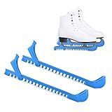NANAOUS Ice Skate Guards Ice Skate Blade Covers Skate Blade Protector, 1 Pair of Adjustable Skate Guards for Hockey or Figure Skating (Blue)