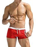 COOFANDY Men Swim Trunk Boxer Brief Quick Dry Swimming Board Short Zipper Pocket