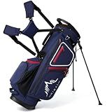 GoHimal 14-Way Lightweight Golf Stand Bag with Multiple Pockets Navy Blue