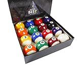 JAPER BEES Billiard Ball/Pool Ball Set Complete 16balls 2-1/4" Regulation Size&Weight Resin Ball (Deluxe Standard