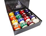 JAPER BEES Billiard Ball/Pool Ball Set Complete 16balls 2-1/4" Regulation Size&Weight Resin Ball (Deluxe Standard