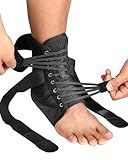 Fitomo Quick Lace Up Ankle Brace for Women Men with Removable Side Splints, Adjustable Ankle Support for Sprained Ankle Injury Recovery, Ankle Stabilizer for Basketball Volleyball Tennis, FSA Eligible