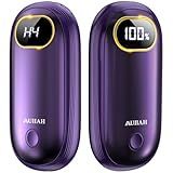 Hand Warmers Rechargeable - Electric Hand Warmers 2 Pack with Dual-Sided Heating for 15Hrs Warmth, LED Display & Flashlight, Hunting Essentials, Gifts for Christmas Man Women Raynauds Golf