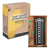 Play Platoon Dart Scoreboard & Darts Holder Wall Mount - 20x12 Inch Wood Chalkboard Scorekeeper Game Room Dart Board Accessories & Score Board Keeper - Dartboard Cabinet, Storage for Darts