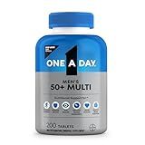 One A Day Men’s 50+ Healthy Advantage Multivitamin, Multivitamin for Men with Vitamins A, C, E, B6, B12, Calcium and Vitamin D, Tablet, 200 Count (Pack of 1)