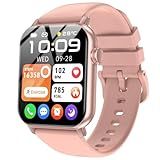 Smart Watches for Men Women, 1.83" HD Touchscreen with Bluetooth Calling, IP68 Waterproof Fitness Tracker, 120+ Sport Modes, 24/7 Heart Rate & Sleep Monitor, Compatible with iPhone Android (Pink)