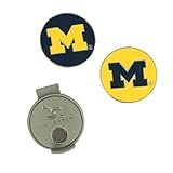 Team Effort Michigan Wolverines Hat Clip & 2 Ball Markers
