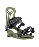 Union Flite Pro Men's Snowboard Bindings, Olive Green, Small